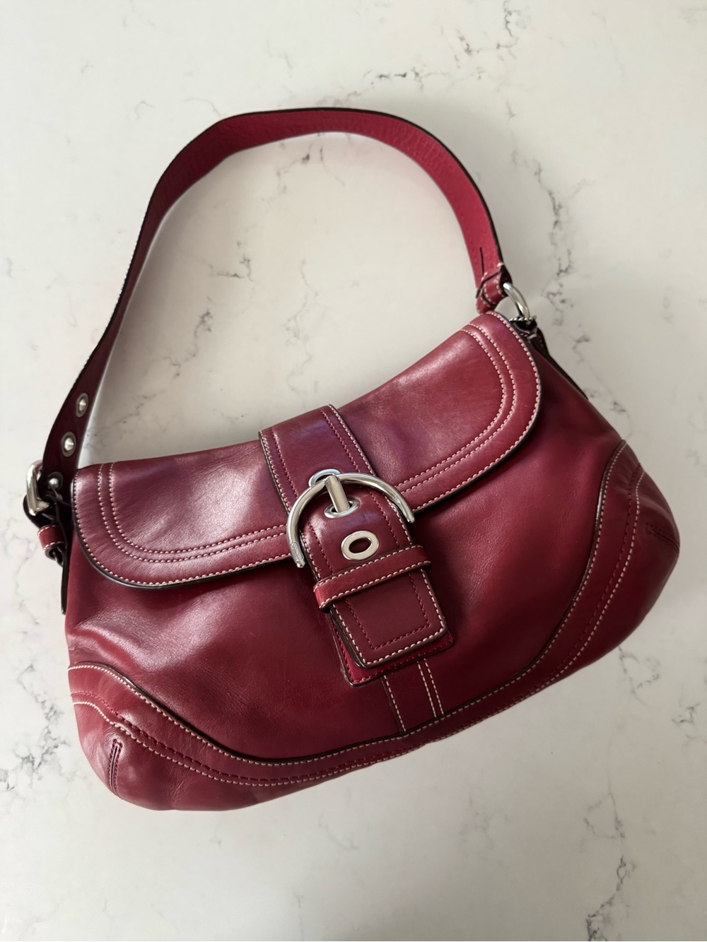 Coach Red Large SoHo Shoulder Bag style F10910